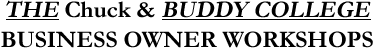BUDDY COLLEGE Workshops